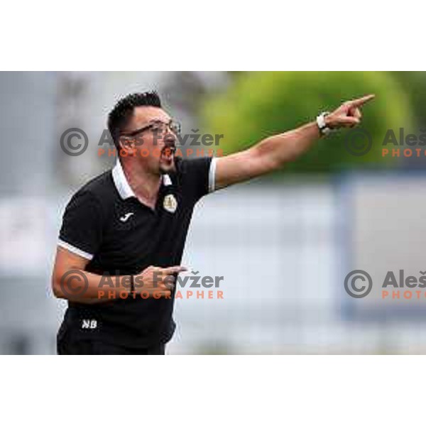 Nermin Basic in action during Prva Liga Telemach 2022-2023 football match between Kalcer Radomlje and Mura in Domzale, Slovenia on August 7, 2022