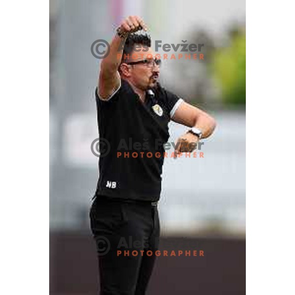 Nermin Basic in action during Prva Liga Telemach 2022-2023 football match between Kalcer Radomlje and Mura in Domzale, Slovenia on August 7, 2022
