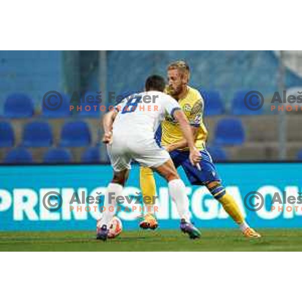 Andrej Kotnik in action during Prva Liga Telemach 2022-2023 football match between Gorica and Koper in Nova Gorica, Slovenia on August 8, 2022