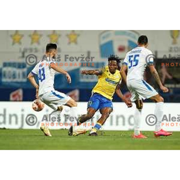 in action during Prva Liga Telemach 2022-2023 football match between Gorica and Koper in Nova Gorica, Slovenia on August 8, 2022