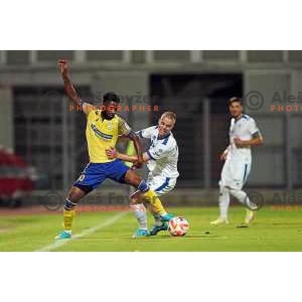in action during Prva Liga Telemach 2022-2023 football match between Gorica and Koper in Nova Gorica, Slovenia on August 8, 2022
