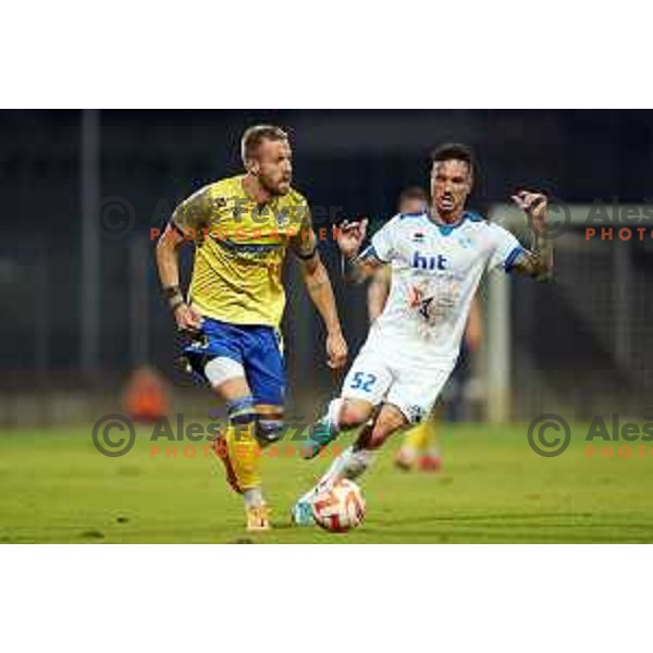 Andrej Kotnik in action during Prva Liga Telemach 2022-2023 football match between Gorica and Koper in Nova Gorica, Slovenia on August 8, 2022