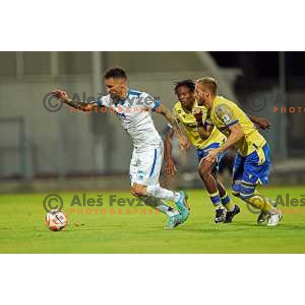 Andrej Kotnik in action during Prva Liga Telemach 2022-2023 football match between Gorica and Koper in Nova Gorica, Slovenia on August 8, 2022