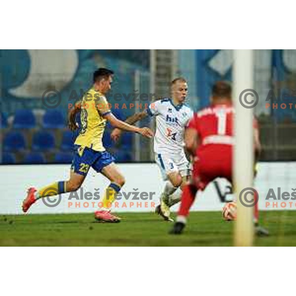 in action during Prva Liga Telemach 2022-2023 football match between Gorica and Koper in Nova Gorica, Slovenia on August 8, 2022
