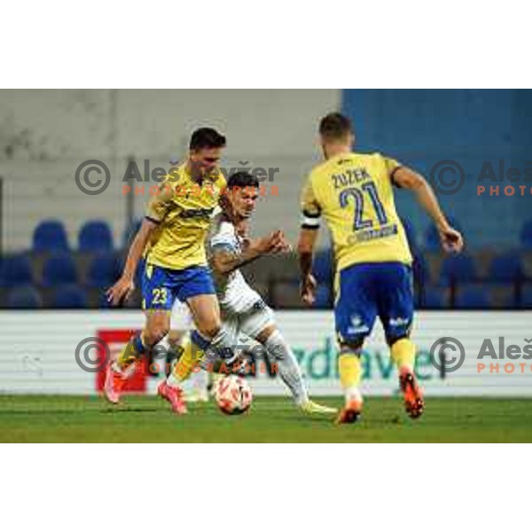 in action during Prva Liga Telemach 2022-2023 football match between Gorica and Koper in Nova Gorica, Slovenia on August 8, 2022