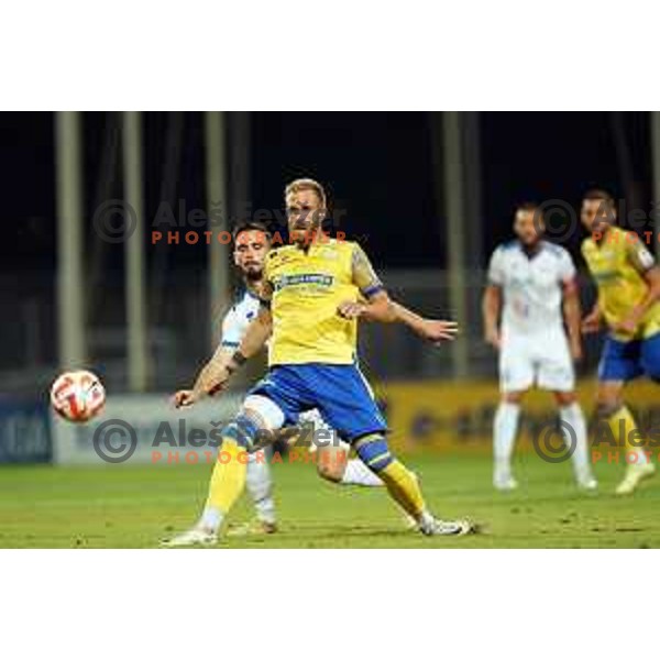 Andrej Kotnik in action during Prva Liga Telemach 2022-2023 football match between Gorica and Koper in Nova Gorica, Slovenia on August 8, 2022