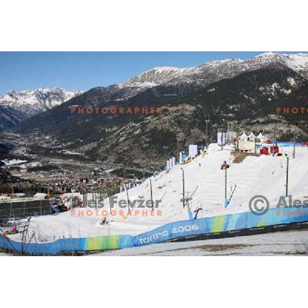 Olympic village in Sestriere during Torino 2006 Winter Olympic Games, Italy on February 10, 2006