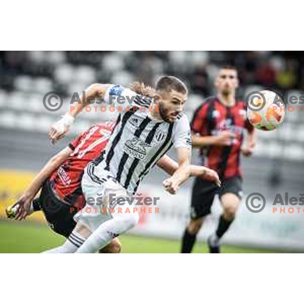 Dardan Shabanhaxhaj in action during Prva liga Telemach football match between Mura and Tabor in Fazanerija, Murska Sobota, Slovenia on August 13, 2022. Photo: Jure Banfi