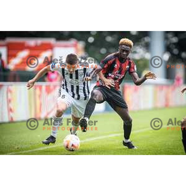 Amar Beganovic in action during Prva liga Telemach football match between Mura and Tabor in Fazanerija, Murska Sobota, Slovenia on August 13, 2022. Photo: Jure Banfi