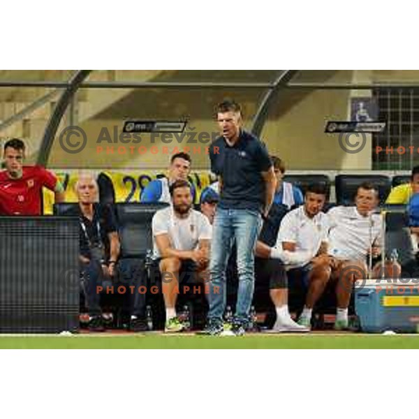 Simon Rozman during Prva Liga Telemach 2022-2023 football match between Domzale and Maribor in Domzale, Slovenia on August 14, 2022