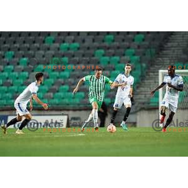 in action during Prva Liga Telemach 2022-2023 football match between Olimpija and Gorica in SRC Stozice, Ljubljana, Slovenia on August 15, 2022