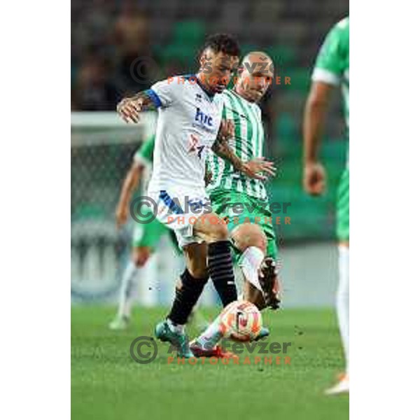 Luka Vekic in action during Prva Liga Telemach 2022-2023 football match between Olimpija and Gorica in SRC Stozice, Ljubljana, Slovenia on August 15, 2022