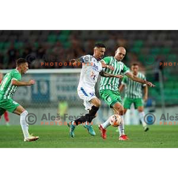 Luka Vekic in action during Prva Liga Telemach 2022-2023 football match between Olimpija and Gorica in SRC Stozice, Ljubljana, Slovenia on August 15, 2022