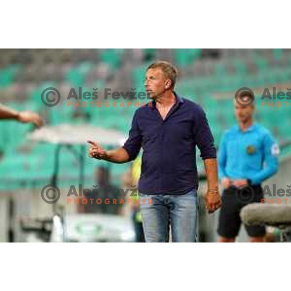 in action during Prva Liga Telemach 2022-2023 football match between Olimpija and Gorica in SRC Stozice, Ljubljana, Slovenia on August 15, 2022