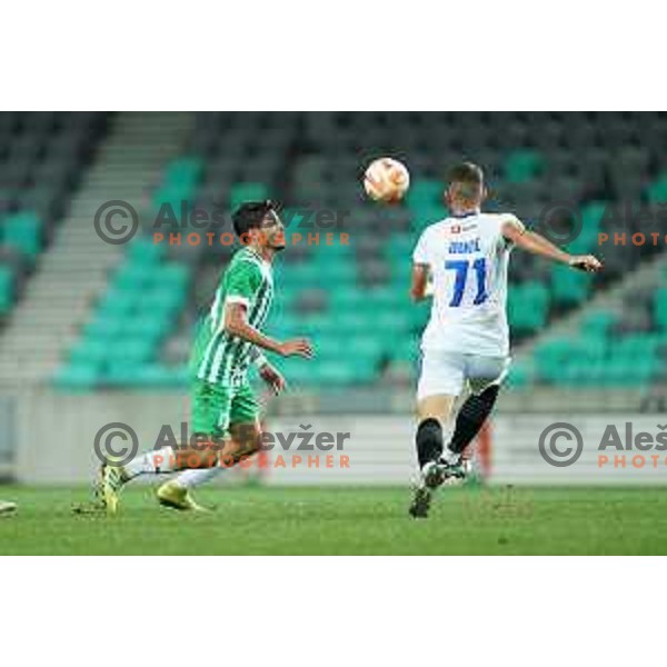 in action during Prva Liga Telemach 2022-2023 football match between Olimpija and Gorica in SRC Stozice, Ljubljana, Slovenia on August 15, 2022