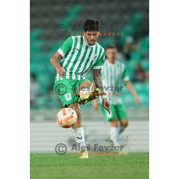 in action during Prva Liga Telemach 2022-2023 football match between Olimpija and Gorica in SRC Stozice, Ljubljana, Slovenia on August 15, 2022