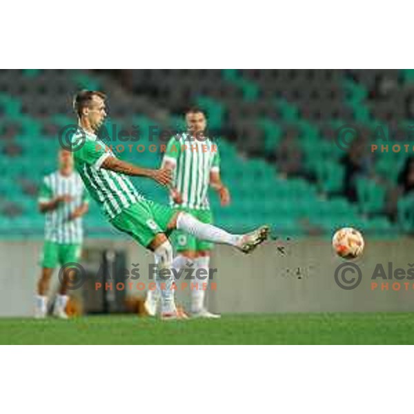 Mustafa Nukic in action during Prva Liga Telemach 2022-2023 football match between Olimpija and Gorica in SRC Stozice, Ljubljana, Slovenia on August 15, 2022