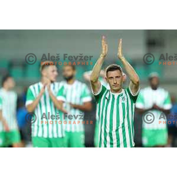 in action during Prva Liga Telemach 2022-2023 football match between Olimpija and Gorica in SRC Stozice, Ljubljana, Slovenia on August 15, 2022