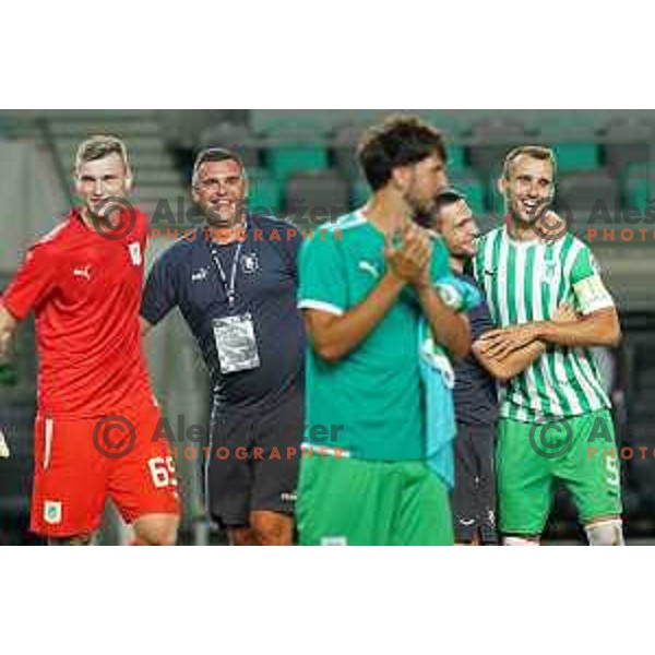 Mustafa Nukic in action during Prva Liga Telemach 2022-2023 football match between Olimpija and Gorica in SRC Stozice, Ljubljana, Slovenia on August 15, 2022