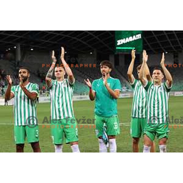 in action during Prva Liga Telemach 2022-2023 football match between Olimpija and Gorica in SRC Stozice, Ljubljana, Slovenia on August 15, 2022