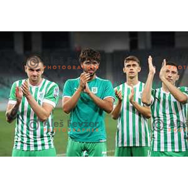 in action during Prva Liga Telemach 2022-2023 football match between Olimpija and Gorica in SRC Stozice, Ljubljana, Slovenia on August 15, 2022