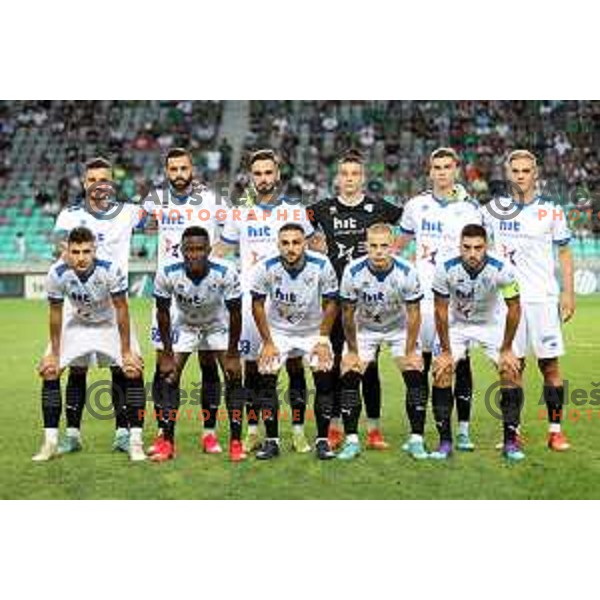 in action during Prva Liga Telemach 2022-2023 football match between Olimpija and Gorica in SRC Stozice, Ljubljana, Slovenia on August 15, 2022