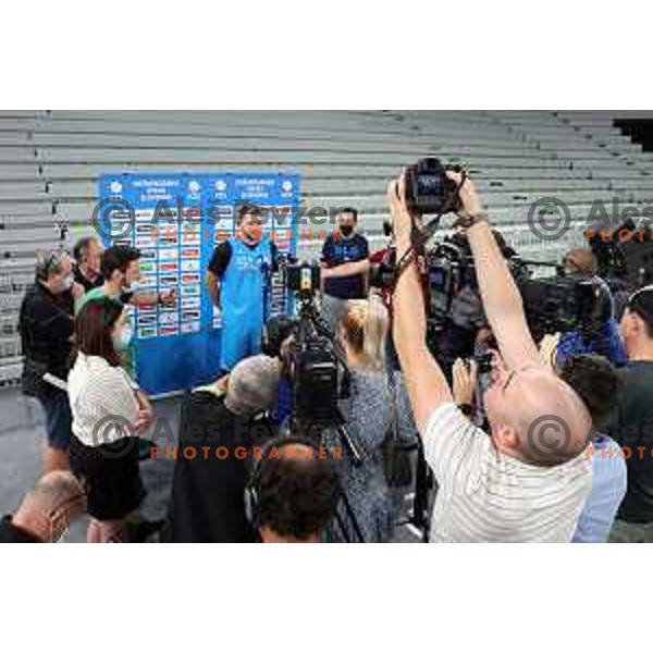 Luka Doncic during practice of Slovenia Basketball team in Ljubljana, Slovenia on August 16, 2022