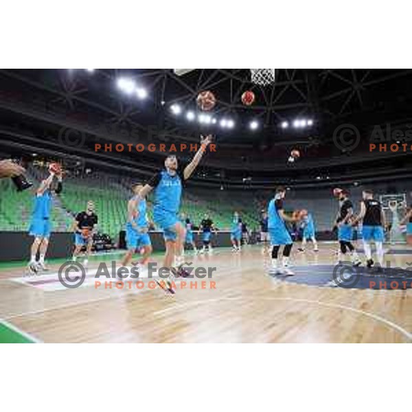 Goran Dragic during Slovenia basketball team practice in Arena Stozice, Ljubljana on August 16, 2022