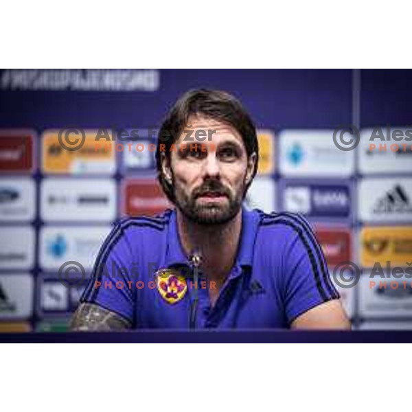 Marko Suler at the press conference of NK Maribor in Ljudski vrt, Maribor, Slovenia on August 16, 2022. Photo: Jure Banfi/www.alesfevzer.com
