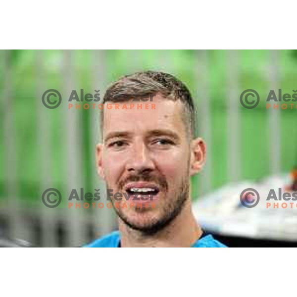 Goran Dragic during Slovenia basketball team practice in Arena Stozice, Ljubljana on August 16, 2022