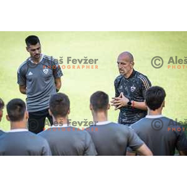 Damir Krznar, head coach of Maribor during official training in Ljudski vrt, Maribor, Slovenia on August 17, 2022. Photo: Jure Banfi