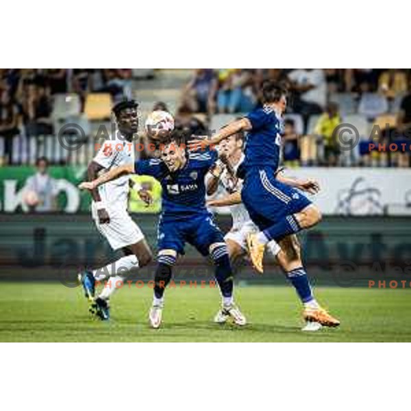 in action during UEFA Conference League play-off football match between Maribor and CFR 1907 Cluj in Ljudski vrt, Maribor, Slovenia on August 18, 2022. Photo: Jure Banfi