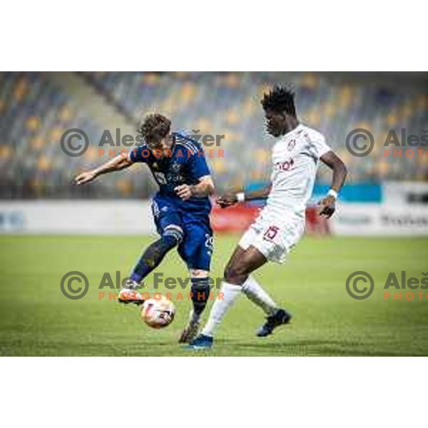 in action during UEFA Conference League play-off football match between Maribor and CFR 1907 Cluj in Ljudski vrt, Maribor, Slovenia on August 18, 2022. Photo: Jure Banfi