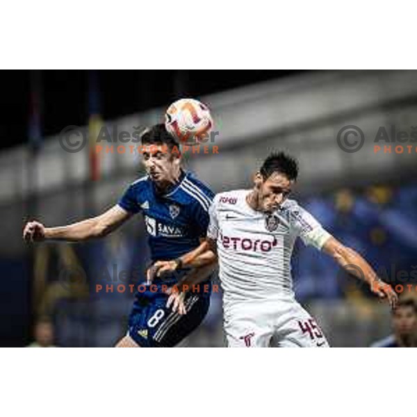 in action during UEFA Conference League play-off football match between Maribor and CFR 1907 Cluj in Ljudski vrt, Maribor, Slovenia on August 18, 2022. Photo: Jure Banfi