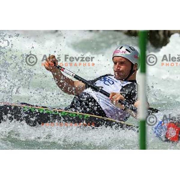 Dejan Stevanovic (SLO) at Final of ICF Kayak-Canoe Slalom World Cup race in Tacen, Slovenia 29.6.2008. Photo by Ales Fevzer 