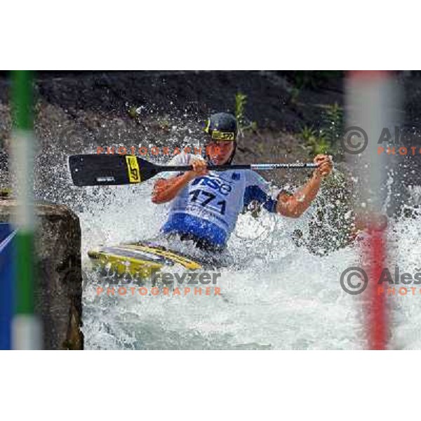 Aleksander Slafkovsky (SVK) at Final of ICF Kayak-Canoe Slalom World Cup race in Tacen, Slovenia 29.6.2008. Photo by Ales Fevzer 