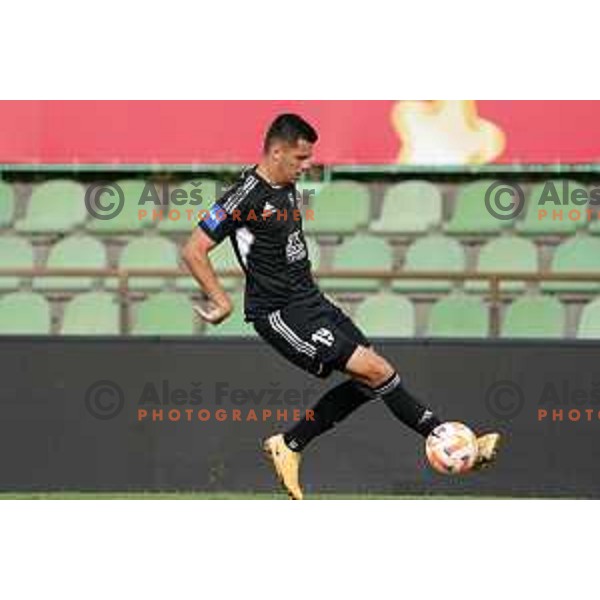 Mirlind Daku in action during Prva Liga Telemach 2022-2023 football match between Bravo and Mura in Ljubljana, Slovenia on August 20, 2022