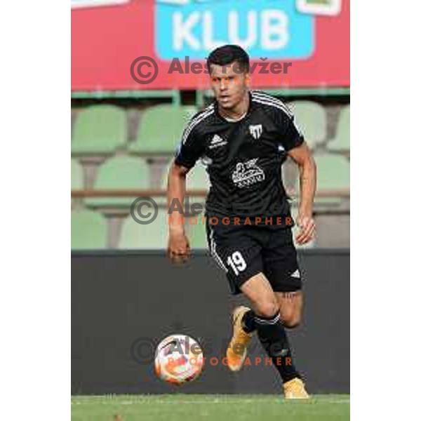 Mirlind Daku in action during Prva Liga Telemach 2022-2023 football match between Bravo and Mura in Ljubljana, Slovenia on August 20, 2022