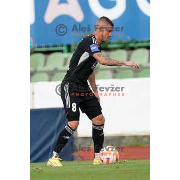 Luka Bobicanec in action during Prva Liga Telemach 2022-2023 football match between Bravo and Mura in Ljubljana, Slovenia on August 20, 2022