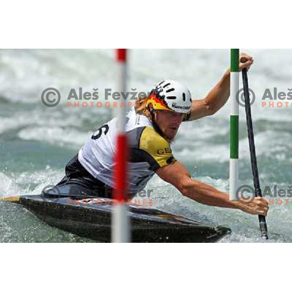 Nico Bettge (GER) at Final of ICF Kayak-Canoe Slalom World Cup race in Tacen, Slovenia 29.6.2008. Photo by Ales Fevzer 