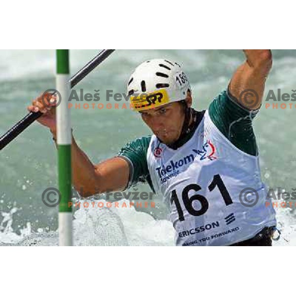 Matej Benus (SVK) at Final of ICF Kayak-Canoe Slalom World Cup race in Tacen, Slovenia 29.6.2008. Photo by Ales Fevzer 