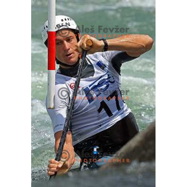 Robin Bell (AUS) at Final of ICF Kayak-Canoe Slalom World Cup race in Tacen, Slovenia 29.6.2008. Photo by Ales Fevzer 