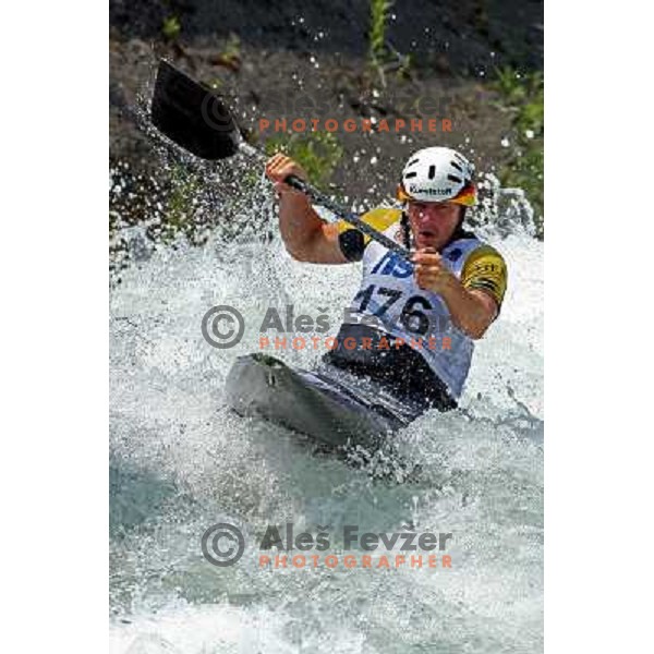 Nico Bettge (GER) at Final of ICF Kayak-Canoe Slalom World Cup race in Tacen, Slovenia 29.6.2008. Photo by Ales Fevzer 