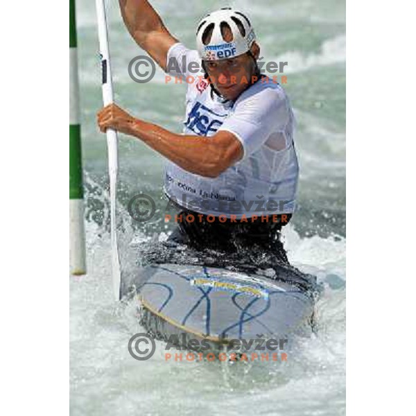 Denis Gargaut-Chanut (FRA) at Final of ICF Kayak-Canoe Slalom World Cup race in Tacen, Slovenia 29.6.2008. Photo by Ales Fevzer 