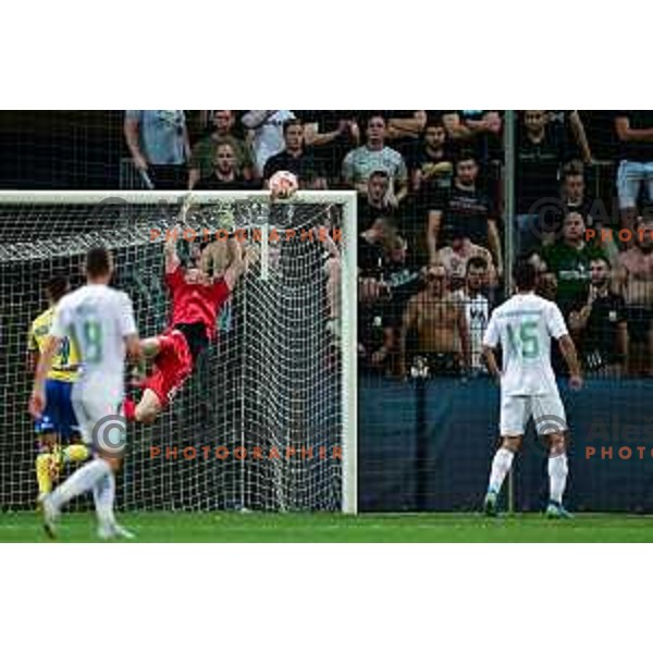 Matevz Vidovsek in action during Prva Liga Telemach 2022-2023 football match between Koper and Olimpija at Bonifika Arena in Koper, Slovenia on August 20, 2022