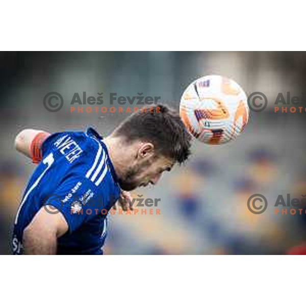 Rok Kronaveter in action during Prva liga Telemach football match between Maribor and Celje in Ljudski vrt, Maribor, Slovenia on August 21, 2022. Photo: Jure Banfi