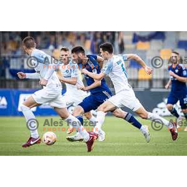 Roko Baturina in action during Prva liga Telemach football match between Maribor and Celje in Ljudski vrt, Maribor, Slovenia on August 21, 2022. Photo: Jure Banfi