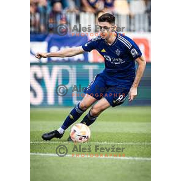 Marko Bozic in action during Prva liga Telemach football match between Maribor and Celje in Ljudski vrt, Maribor, Slovenia on August 21, 2022. Photo: Jure Banfi