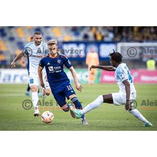Aljaz Antolin in action during Prva liga Telemach football match between Maribor and Celje in Ljudski vrt, Maribor, Slovenia on August 21, 2022. Photo: Jure Banfi