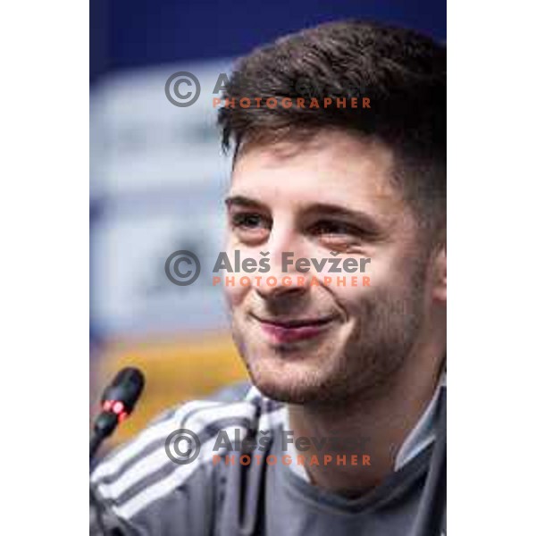 Marko Bozic at the press conference during Prva liga Telemach football match between Maribor and Celje in Ljudski vrt, Maribor, Slovenia on August 21, 2022. Photo: Jure Banfi